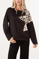 Women's Studded Star Jumper – Soft Knit Pullover