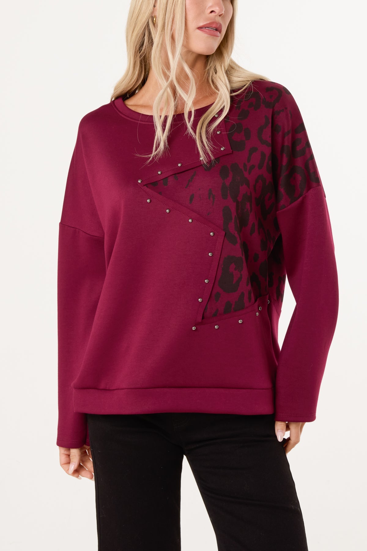Women's Studded Star Jumper – Soft Knit Pullover
