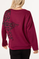Women's Studded Star Jumper – Soft Knit Pullover