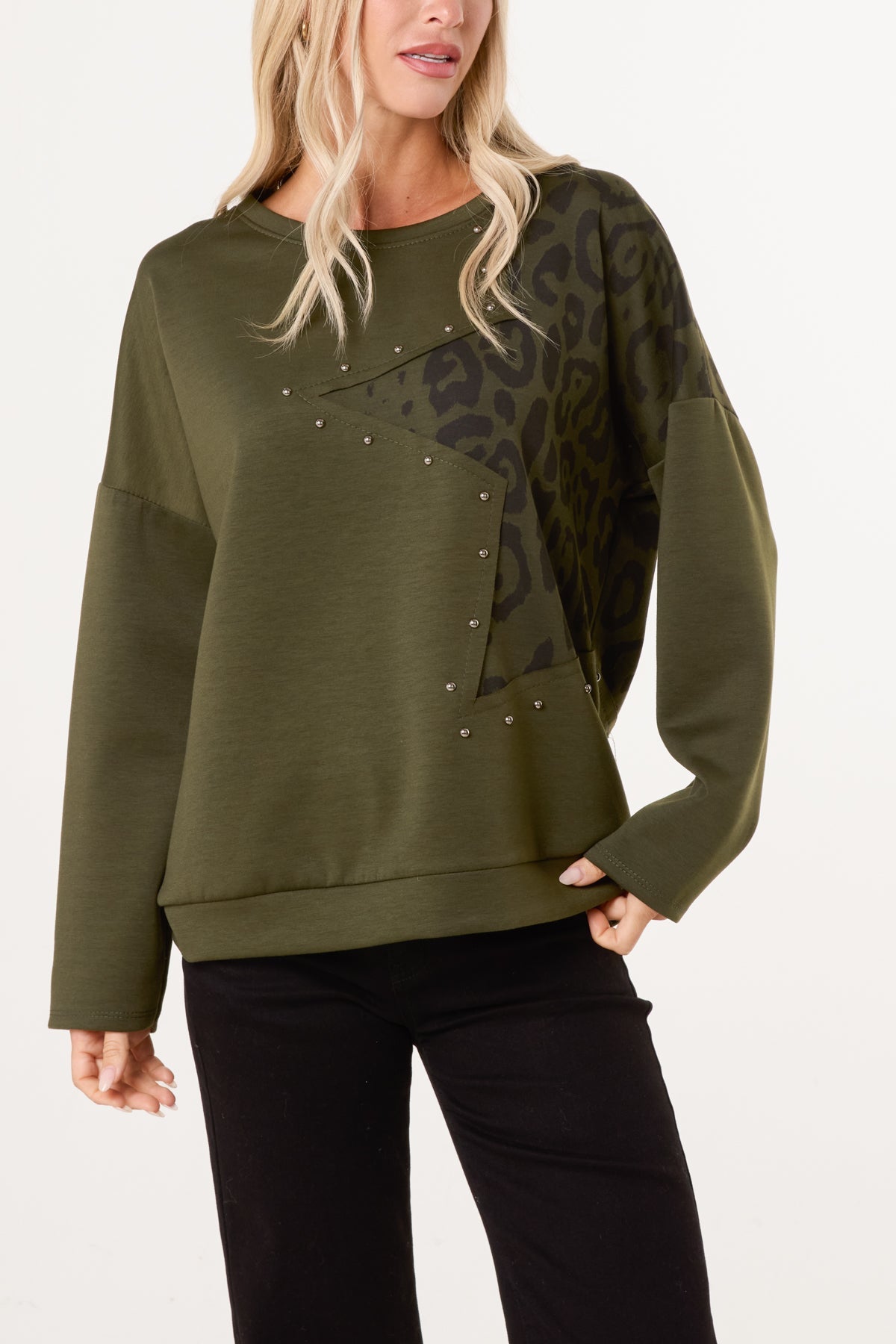 Women's Studded Star Jumper – Soft Knit Pullover