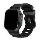 Silicone Sport Watch Strap with Titanium Buckle - Apple Watch Compatible