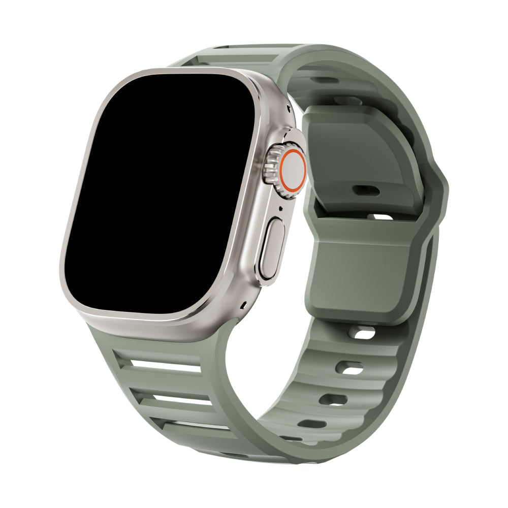 Silicone Sport Band for Apple Watch - Adjustable Strap 44/45/46/49mm