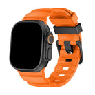 Silicone Sport Watch Strap with Titanium Buckle - Apple Watch Compatible