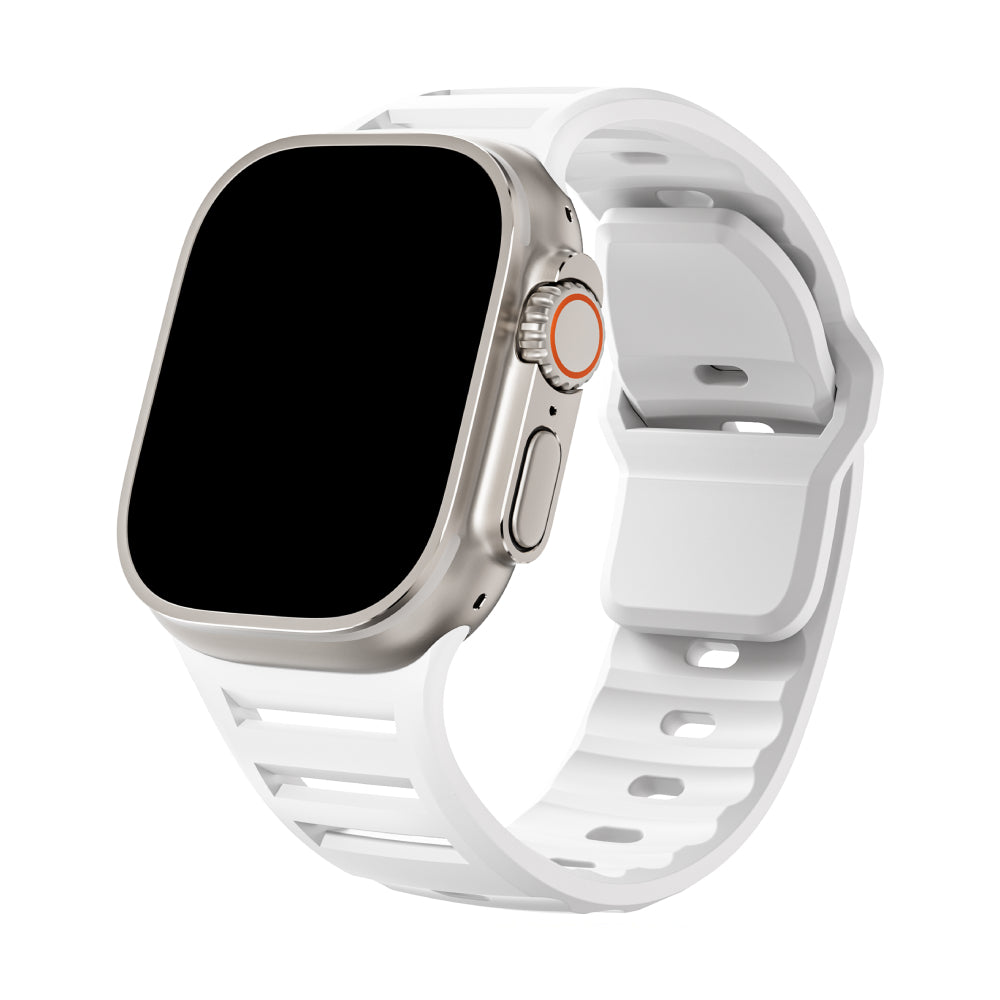 Silicone Sport Band for Apple Watch - Adjustable Strap 44/45/46/49mm