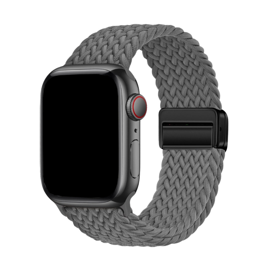 Nava-Bands Gray Stone / 42 / 44 / 45 / 49mm Nava-Bands Fabric Flex Woven Loops