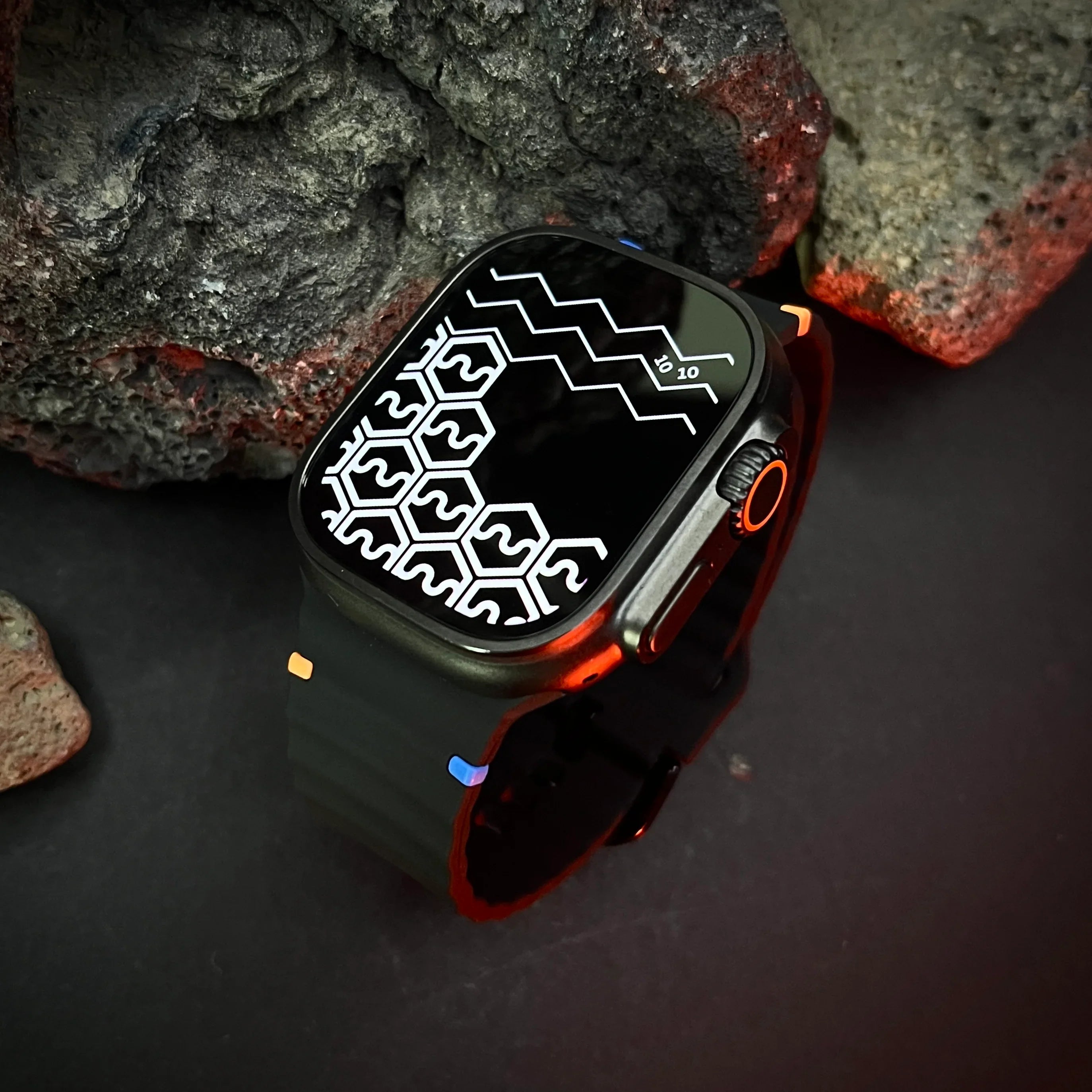 Silicone Watch Band Dual-Color Design for Apple Watch