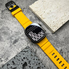 Silicone Sport Watch Strap with Titanium Buckle - Apple Watch Compatible