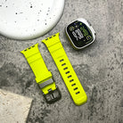 Silicone Sport Watch Strap with Titanium Buckle - Apple Watch Compatible
