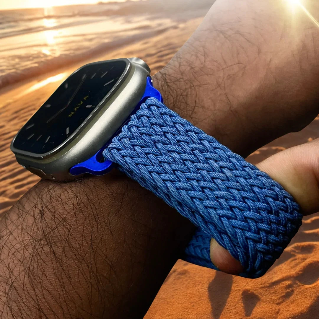 Woven Loop Watch Band for Apple Watch - Adjustable Stretch Strap