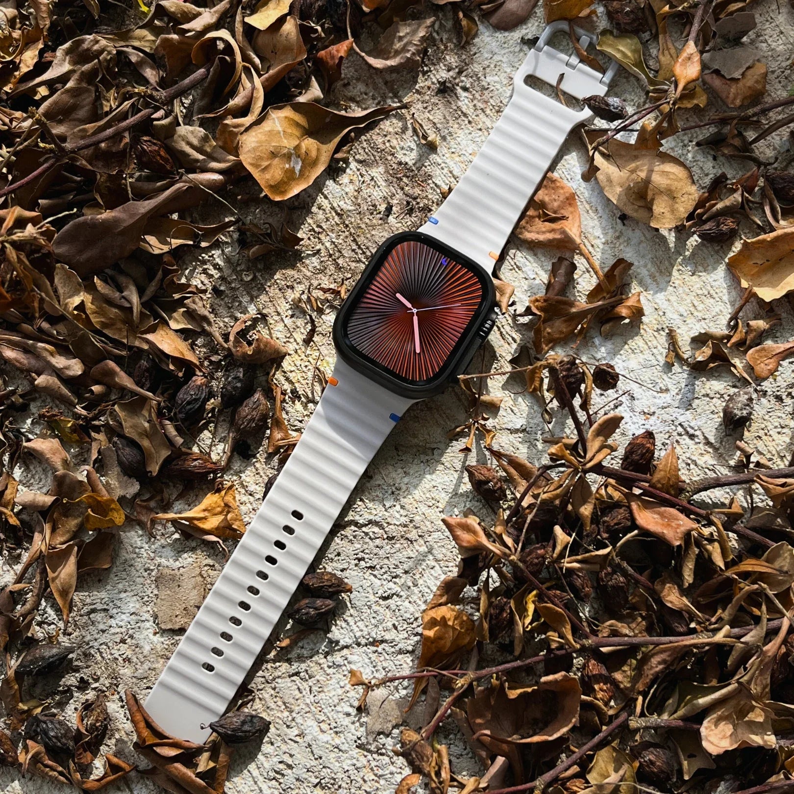 Silicone Watch Band Dual-Color Design for Apple Watch