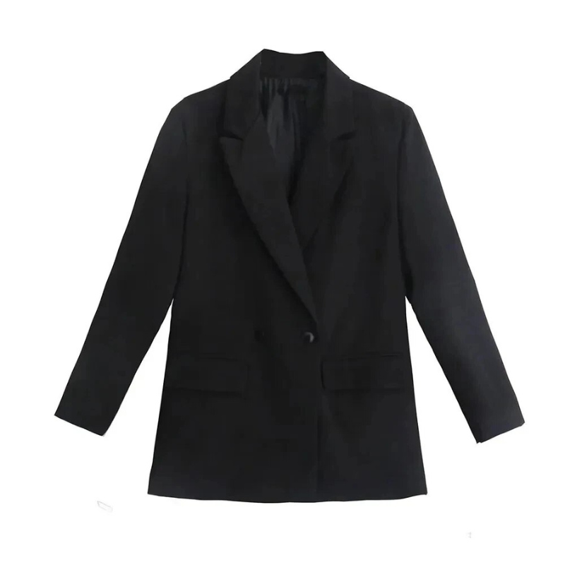 Elyra | Dames Oversized Blazer – Tijdloze Chique Pasvorm met Dubbele Knoopsluiting
