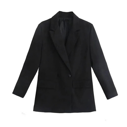 Elyra | Dames Oversized Blazer – Tijdloze Chique Pasvorm met Dubbele Knoopsluiting