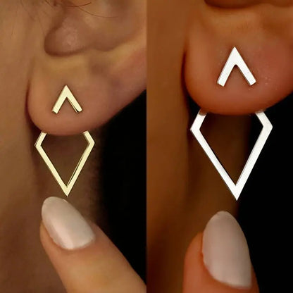 Minimalistische Geometrische Oorbellen | Dames oorbellen met modern design en lichte afwerking