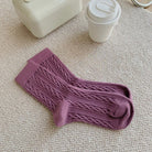 Women's Wool Socks – Classic Cable Knit Mid-Crew