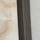 Marble Wall Sconce with Vertical Cylindrical LED Light, Copper Finish