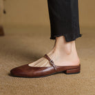Women's Genuine Leather Mary Jane Mules