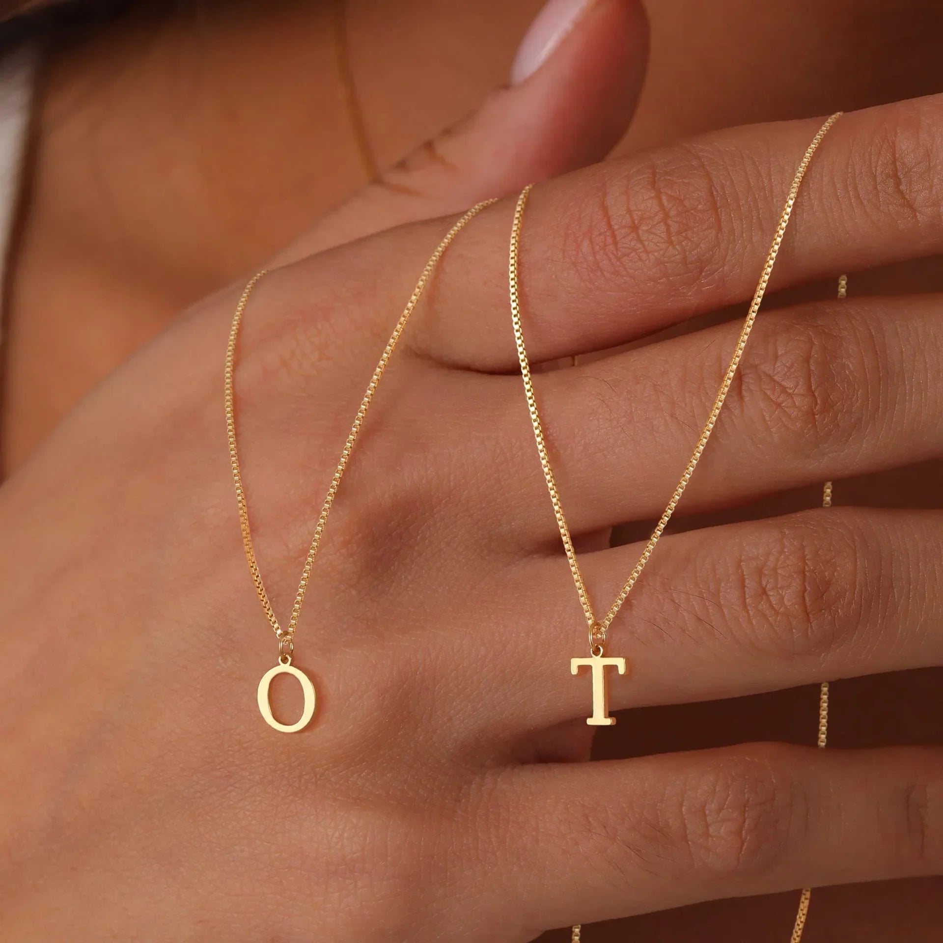 Women's Initial Pendant Necklace - Gold-Tone Letter Charm