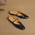 Women's Genuine Leather Mary Jane Mules