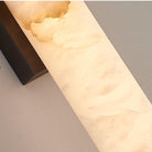 Marble Wall Sconce with Vertical Cylindrical LED Light, Copper Finish