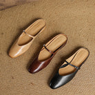 Women's Genuine Leather Mary Jane Mules