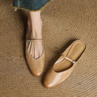 Women's Genuine Leather Mary Jane Mules