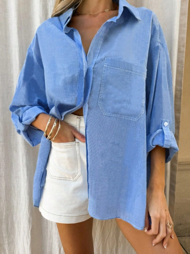 Carla | Dames Overhemd met Gestreept Design – Oversized Pasvorm & Ademend voor Casual en Zakelijke Looks