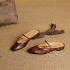 Women's Genuine Leather Mary Jane Mules
