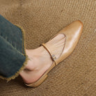 Women's Genuine Leather Mary Jane Mules