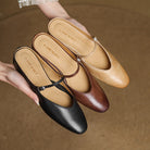 Women's Genuine Leather Mary Jane Mules