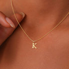Women's Initial Pendant Necklace - Gold-Tone Letter Charm