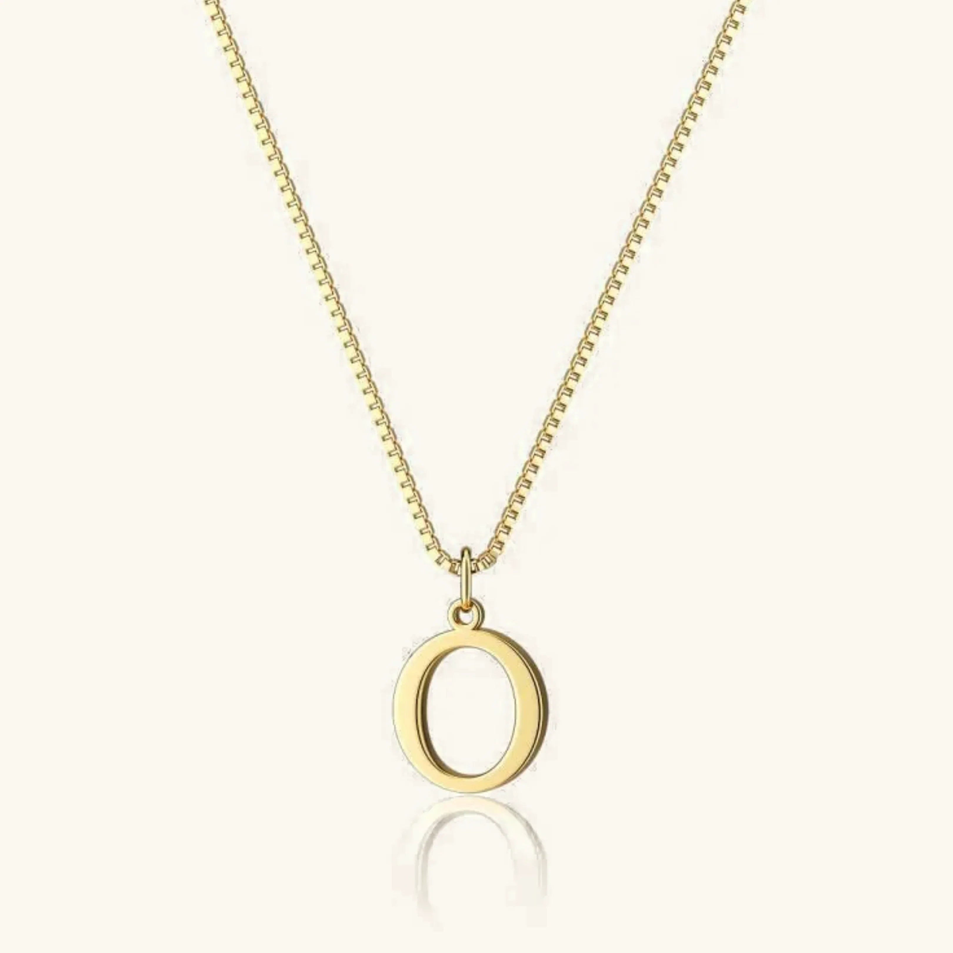 Women's Initial Pendant Necklace - Gold-Tone Letter Charm