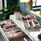 Drawer Organizer with 12 Compartments for Makeup and Cosmetics