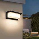 Black LED Wall Light with Motion Sensor – Weatherproof Outdoor Lighting for Garden, Porch & Path