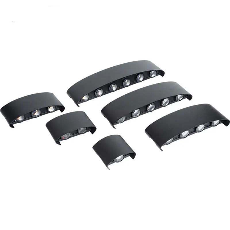 Six black curved LED light bars in various sizes, arranged on a plain white background.
