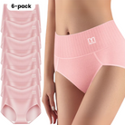 Corrigerend Zweet Afvoerend Dames Ondergoed Met Stretch - 6 PACK – Roze