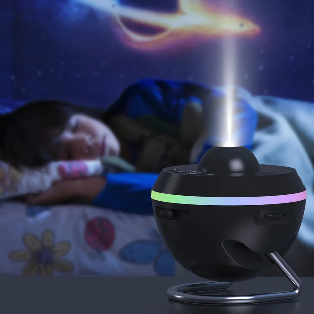 Galaxy Star Projector Light - USB Night Sky Lamp with Timer
