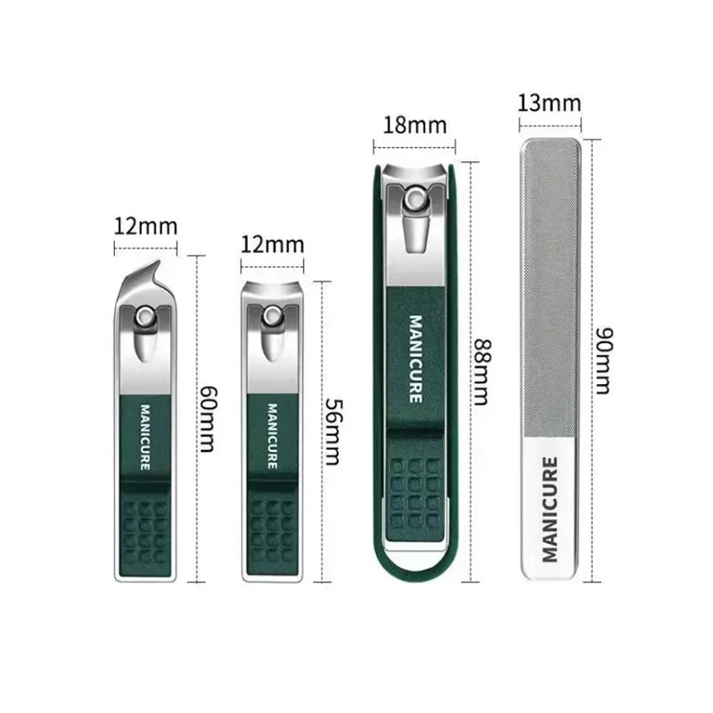 Professional Stainless Steel Nail Clipper Set – Comprehensive Manicure and Pedicure Tools for Home Use 7