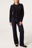 Women's Cardigan with Soft Textured Finish