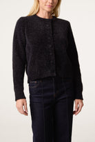 Women's Cardigan with Soft Textured Finish