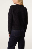 Women's Cardigan with Soft Textured Finish