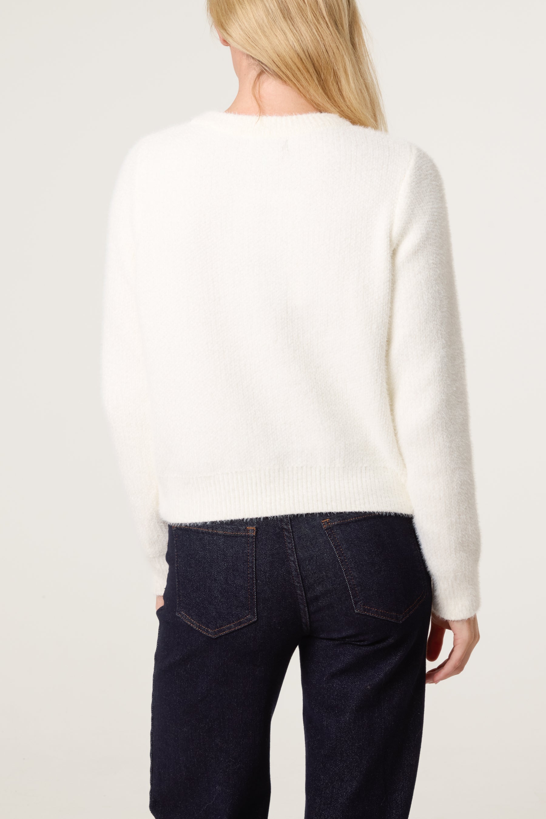 Women's Cardigan with Soft Textured Finish