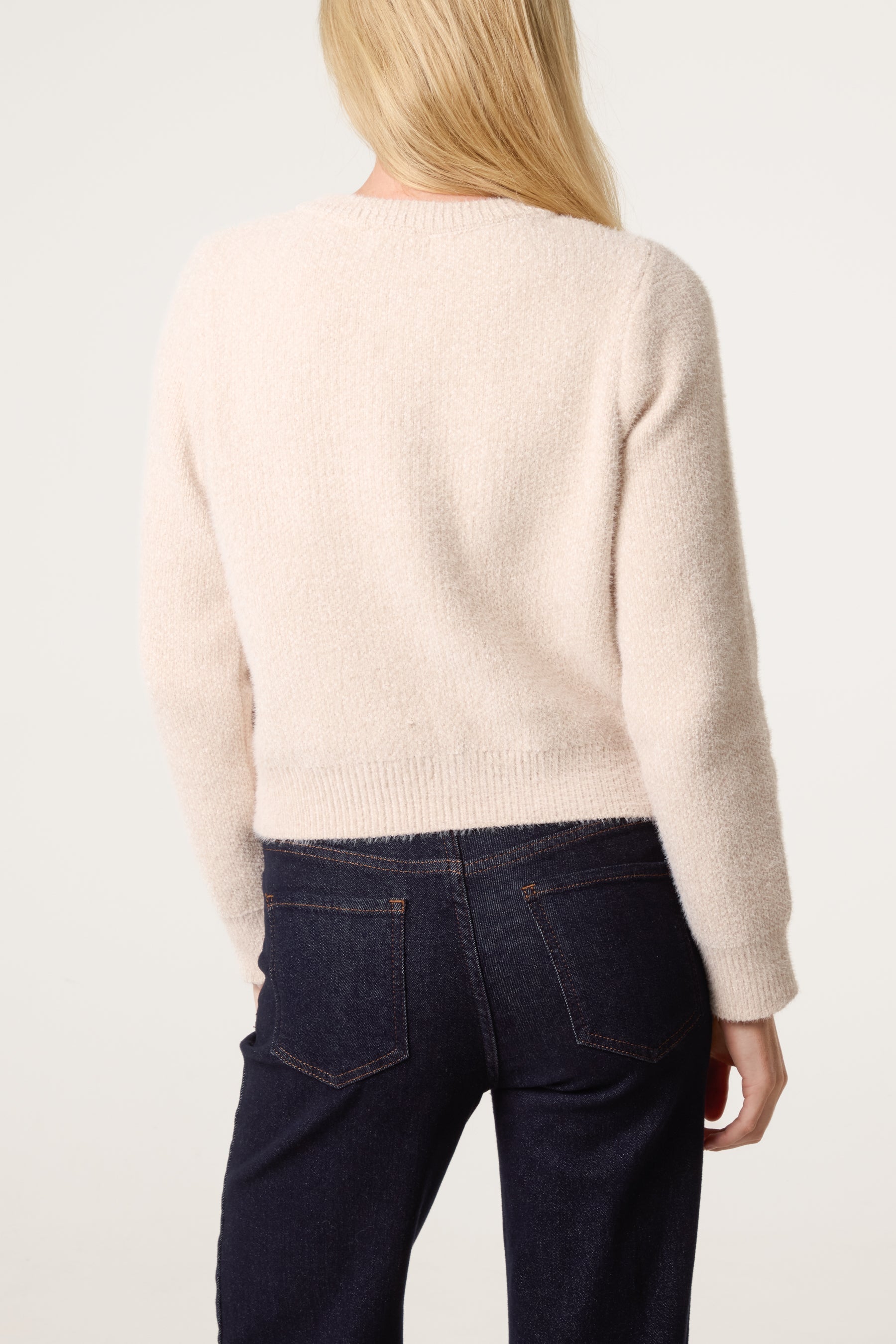 Women's Cardigan with Soft Textured Finish