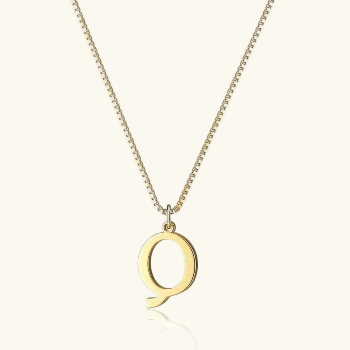 Women's Initial Pendant Necklace - Gold-Tone Letter Charm