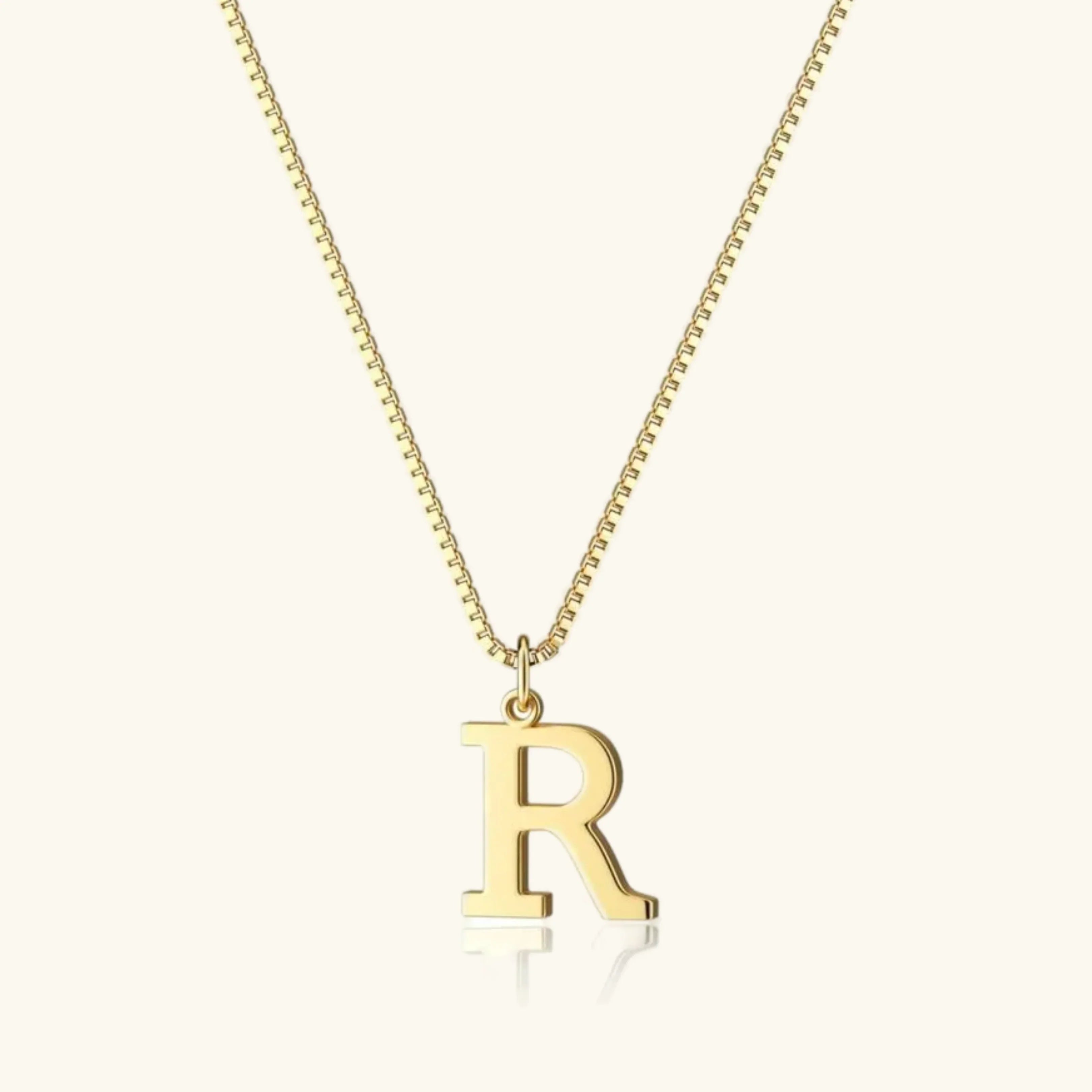 Women's Initial Pendant Necklace - Gold-Tone Letter Charm