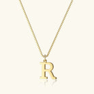 Women's Initial Pendant Necklace - Gold-Tone Letter Charm