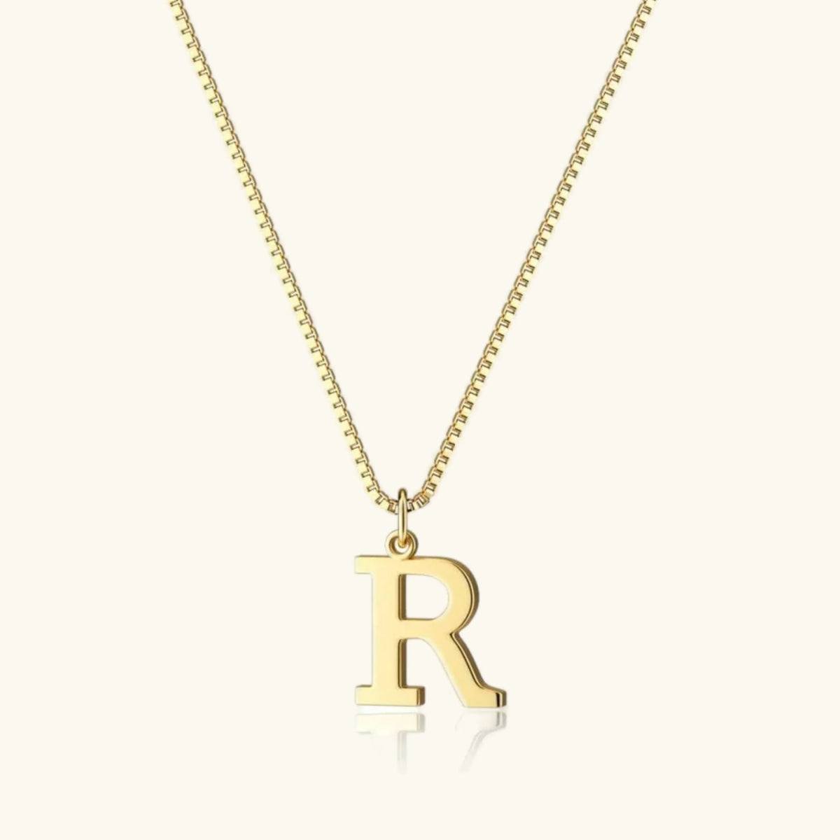 Women's Initial Pendant Necklace - Gold-Tone Letter Charm