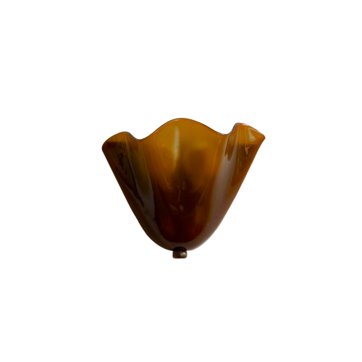 Retro Colored Glass Wall Light with Shell Design – 28cm 2