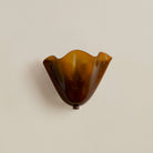 Retro Colored Glass Wall Light with Shell Design – 28cm 4