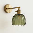 Tulip Shade Wall Light - Glass Sconce for Bedroom and Hallway