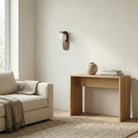 round nordic wood wall light